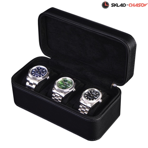Футляр для перевозки 3-х часов Voyage 03ZBL фото фото 3