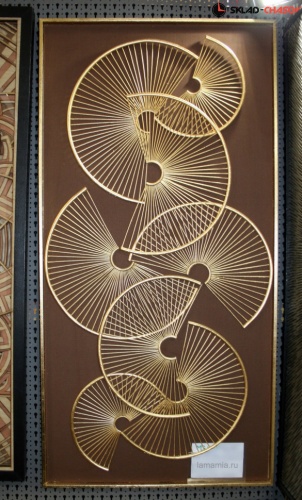 Панно золотистое "Волшебные измерения" фото фото 4