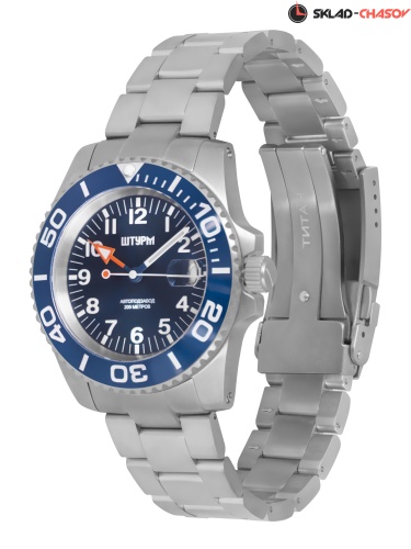 Часы "ШТУРМ" 7596.7.453кк на браслете механические фото фото 5