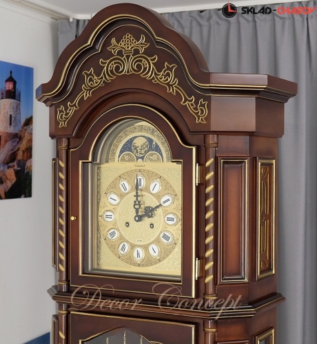 Напольные часы Columbus CR9089-PG-CH «Вишневая элегия» gold фото фото 6