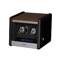 Шкатулка для автоподзавода 2-х часов с отпечатком NERO 02 фото