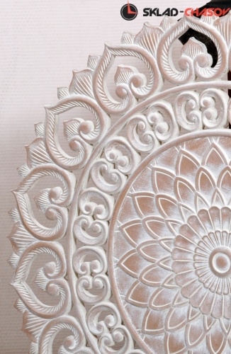 Панно круглое "Снежный узор" фото фото 3