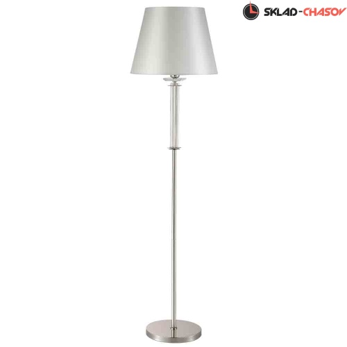 Торшер Crystal Lux NICOLAS PT1 NICKEL-WHITE фото