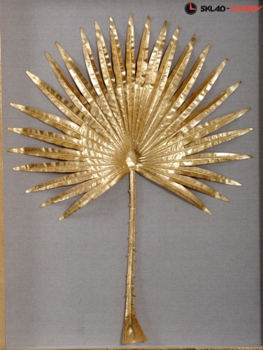 Панно светло-золотистое "Пальма 1" фото фото 3