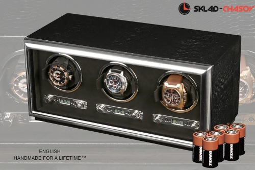 Шкатулка для автоподзавода 3-х часов Wolf 461920 фото фото 6