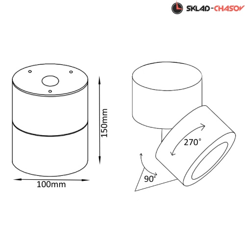 Светодиодный спот Crystal Lux CLT 412С WH фото фото 2
