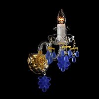 Lucky Glass W-01V Crystal-blue wine фото