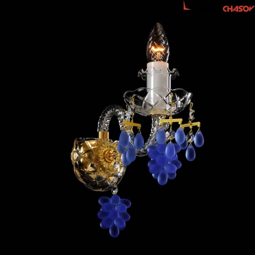 Lucky Glass W-01V Crystal-blue wine фото
