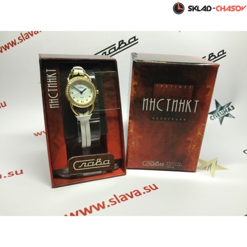 Кварцевые Слава "Инстинкт" логотип 6113187/2035 фото фото 5