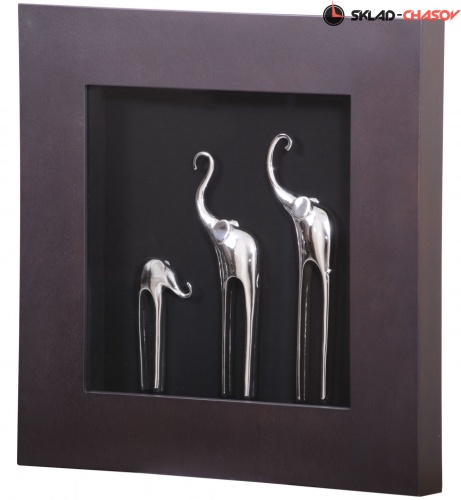 Настенное панно "Три слона" фото фото 6