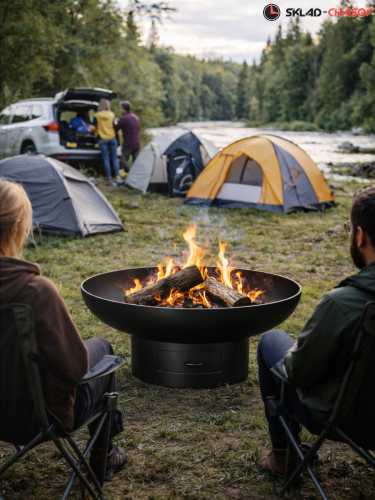Костровая чаша Классик с зольником 80 фото фото 10