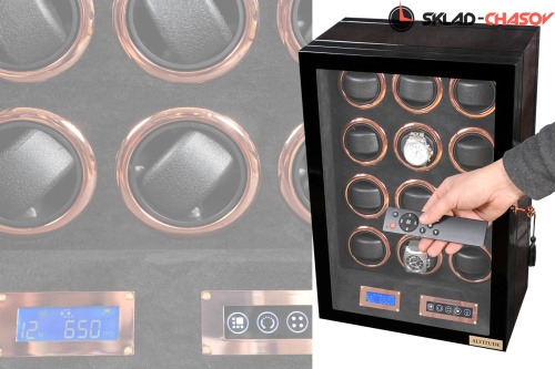 Шкатулка для автоподзавода 12-ти часов VECTOR 12 фото фото 3