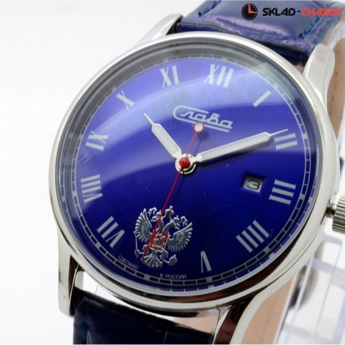 Кварцевые Слава "Традиция" логотип Герб РФ 1401720/2115-300 фото фото 5