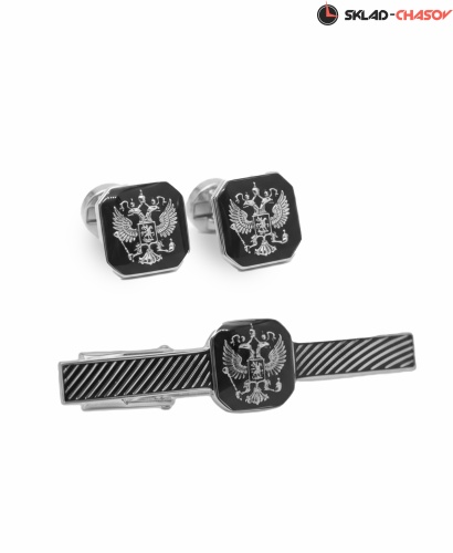 Запонки и Зажим для галстука "Президент" 54504-545004кк фото