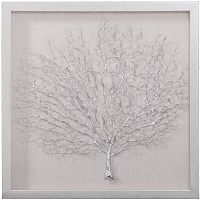 Панно "Кораллы 1" светлое серебристое фото