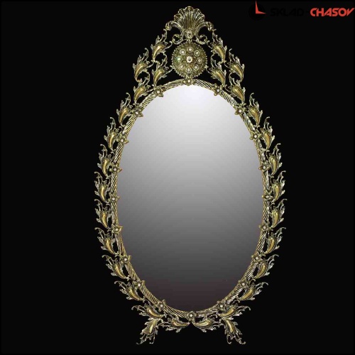 Бронзовое зеркало со стразами RB YM4014 фото