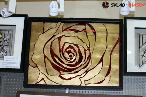 Панно Бутон розы (золото) настенное фото фото 3