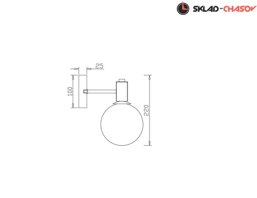 Бра Freya Globo FR5175WL-01BS фото фото 2