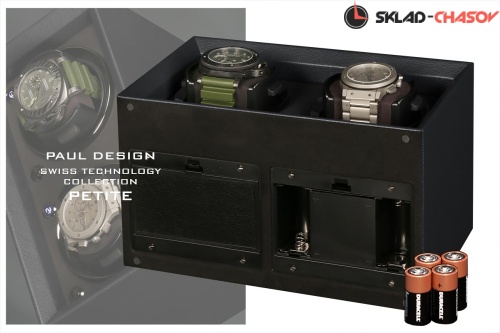 Шкатулка для автоподзавода 2-x часов Petite2-LBK-K фото фото 2