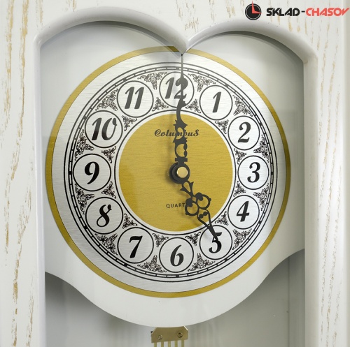 Настенные часы с маятником Columbus 2420 WH фото фото 4
