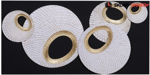 Панно бело-золотистое "Колокольчики" фото