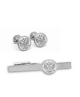 Запонки и Зажим для галстука "Президент" 55802-558002кк фото