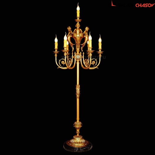 Бронзовый торшер Mahdi Luster FL187/6+1 фото