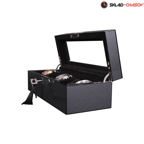 Шкатулка для хранения 5-ти часов CARBON 05 фото фото 4