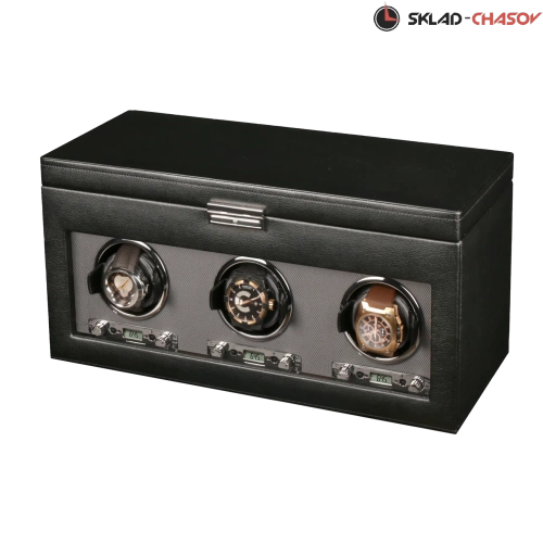 Шкатулка для автоподзавода 3-х часов Wolf 456302 фото