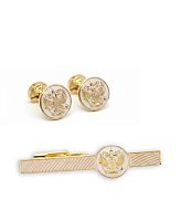 Запонки и Зажим для галстука "Президент" 55862-558062кк фото