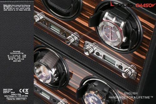 Шкатулка для автоподзавода 4-х часов Wolf 459156 фото фото 5