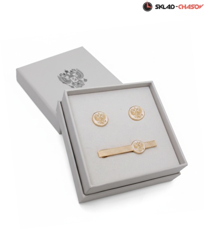 Запонки и Зажим для галстука "Президент" 55862-558062кк фото фото 2