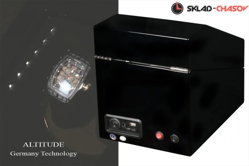 Шкатулка для автоподзавода 2-x часов C1704-BB фото фото 5