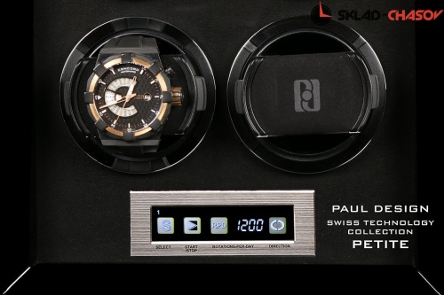 Шкатулка для автоподзавода 4-x часов PETITE 4BLACK фото фото 3