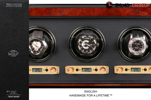 Шкатулка для автоподзавода 3-х часов Wolf 453710 фото фото 5