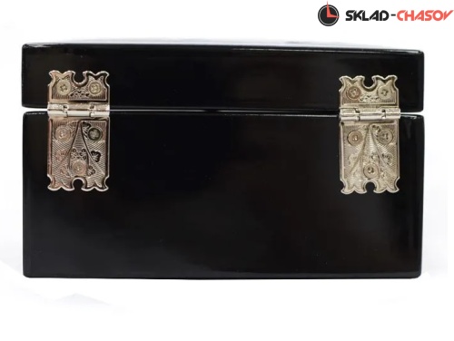 Шкатулка "Павлины" синяя 120х85х70мм фото фото 3