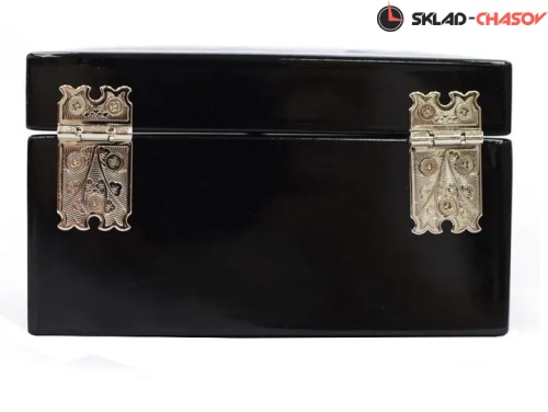 Шкатулка "Павлины" синяя 120х85х70мм фото фото 3