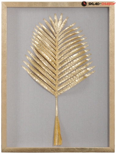Панно светло-золотистое "Пальма 2" фото