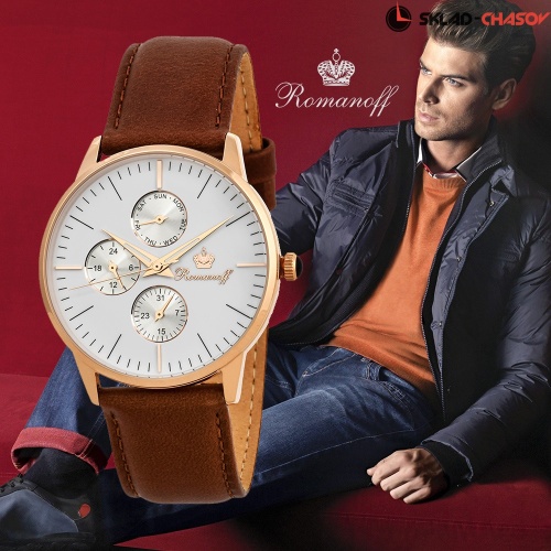 Часы наручные кварцевые Romanoff 10076В1BR фото фото 4
