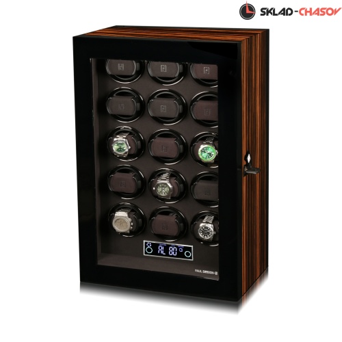 Шикарная шкатулка для автоподзавода 15 часов Gentlemen15MAC фото