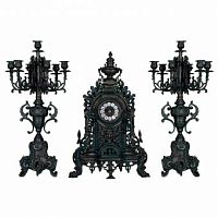 Бронзовые часы с канделябрами Mahdi Luster C3067 фото