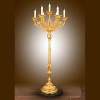 Торшер бронзовый Parsa FL3114/6+1 фото