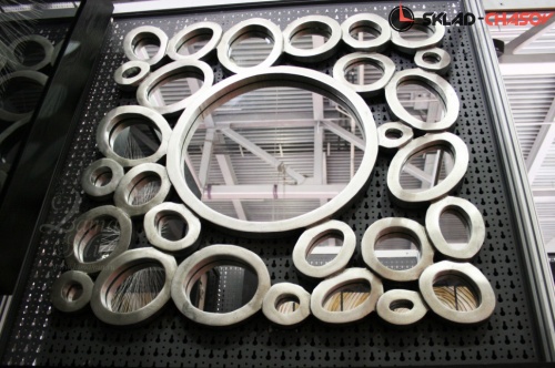 Панно настенное "Кольца с зеркалами - квадрат" фото фото 4