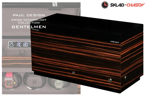 Шкатулка Paul Design для подзавода 4-х часов Gentlemen 4+6 mac-n фото фото 2
