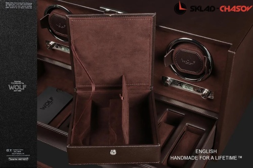 Шкатулка для автоподзавода 3-х часов Wolf 460806 фото фото 6