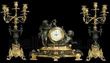 Бронзовые часы с канделябрами Parsa C3122 фото