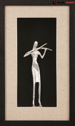 Настенное панно из серии "Музыканты": "Скрипачка" фото фото 4