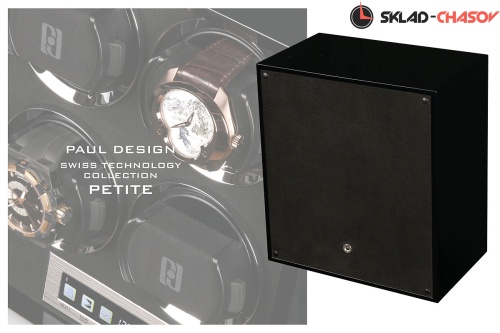 Шкатулка для автоподзавода 4-x часов PETITE 4BLACK фото фото 5