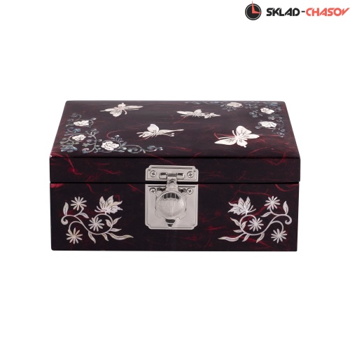 Шкатулка "Бабочки" красная HAB-NB2 фото