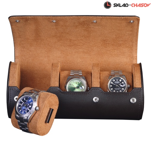Футляр для перевозки 3-х часов Voyage 03HBR фото фото 5